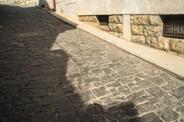 Stone Sidewalk Repair in Yorba Linda